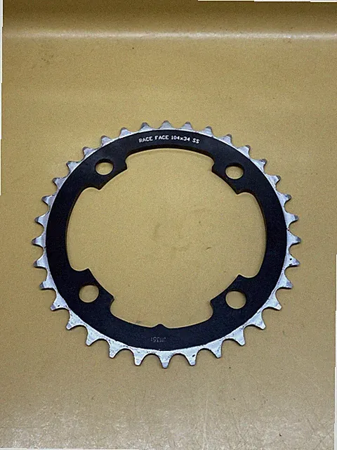 Black Race Face Single Chainring 104 x 34t SS Single Speed Chainring