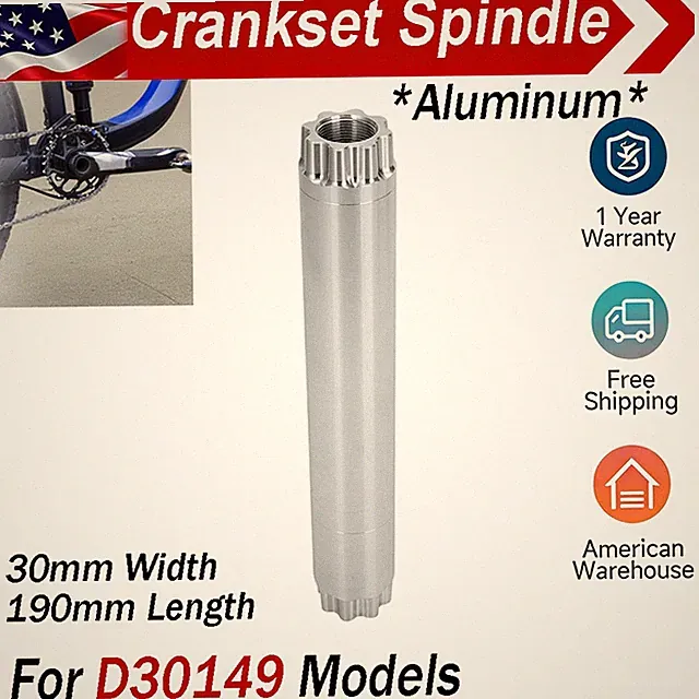 Crankset Spindle 30mm Width 190mm Length For Raceface D30149 Fits Mountain Bike
