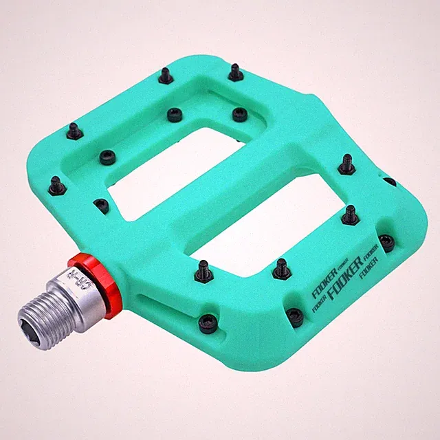 MTB Pedals Mountain Bike Pedals 3 Bearing Non-Slip Lightweight Nylon Fiber Bi...