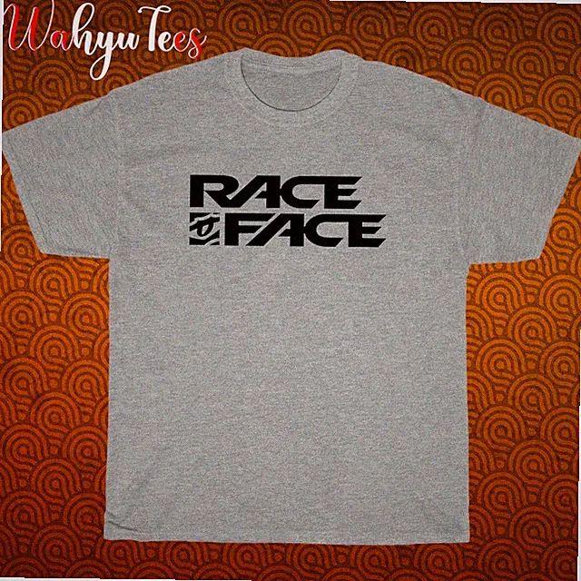 New Race Face Mountain Bike Logo Black/Grey/Navy/White Size S-5XL Unisex T-Shirt