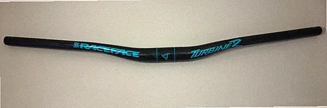 NEW Race Face Turbine R Handlebar 780mm 35mm Clamp 20mm Rise Turquoise Logo Alu