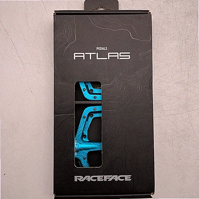 Race Face Atlas Pedal Set Blue Aluminum Platform 9/16” Turquoise 5291250