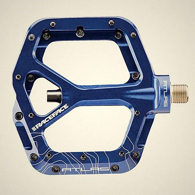 Race Face, Atlas, Platform Pedals, Blue, Pair
