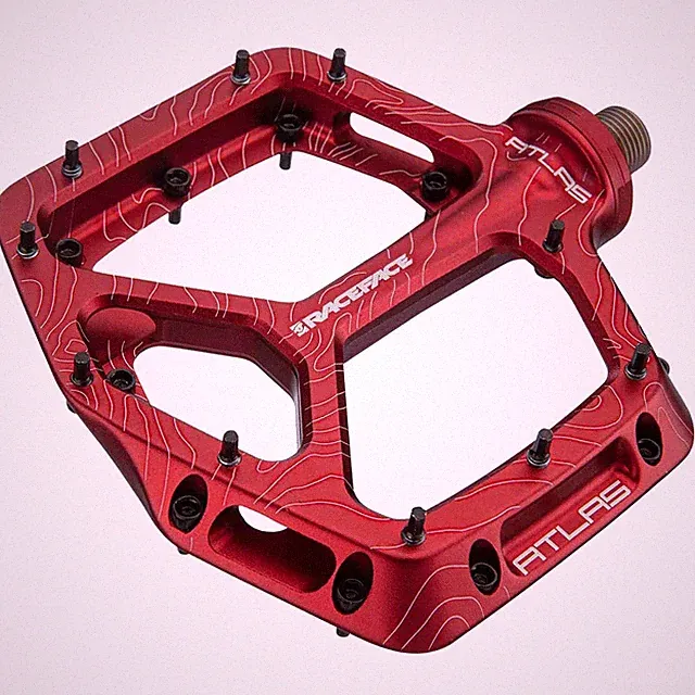 Race Face Atlas Platform Pedals, Red