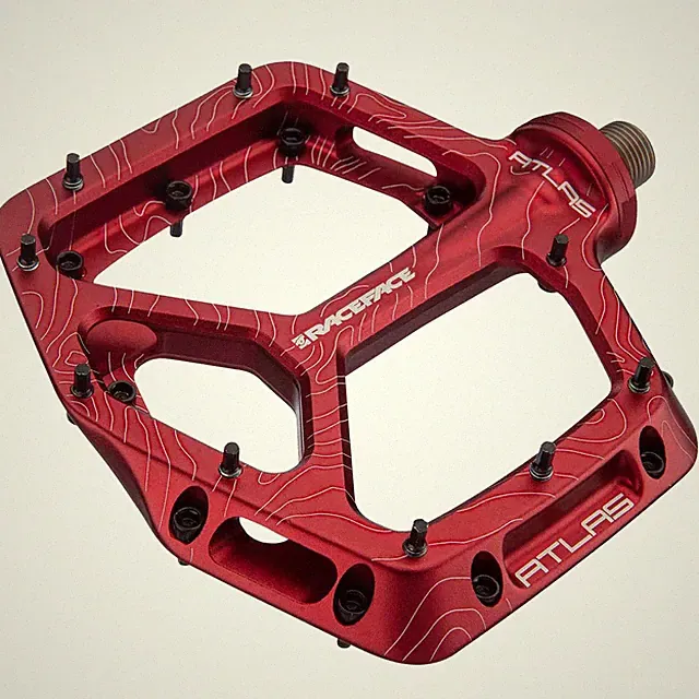 Race Face Atlas Platform Pedals, Red