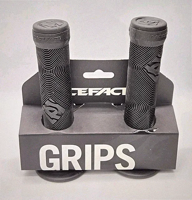 Race Face Chester Flanged Slide On BMX MTB Mountain Bike Grips Black New