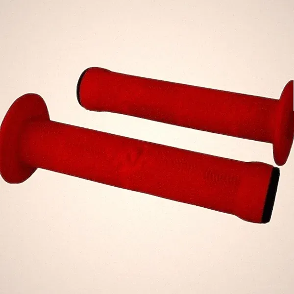 Race Face Chester Flanged Slide On BMX MTB Mountain Bike Grips Red NEW