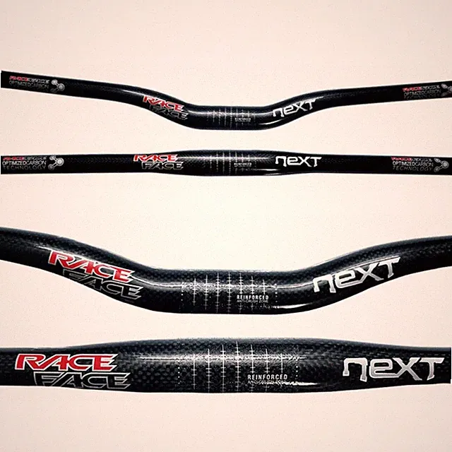 Race Face NEXT 3K Carbon Handlebar 31.8mm MTB Flat/Riser 600-760mm Glossy Finish