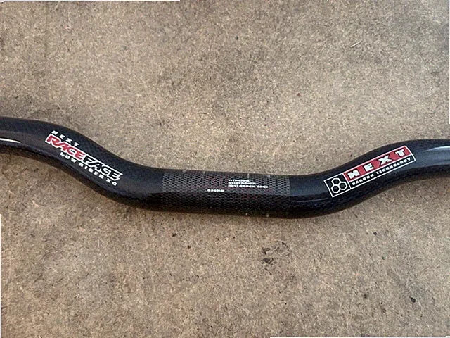 Race Face Next Carbon Handlebars Mountain Bike 630mm Wide 25.4mm Clamp Vintage!