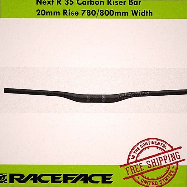 Race Face Next R 35 Carbon Riser Bar 20mm Rise 780/800mm Width