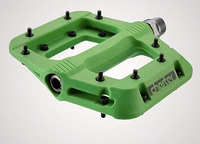 RaceFace Chester Composite Platform Pedals Green MTB BMX -Pair New