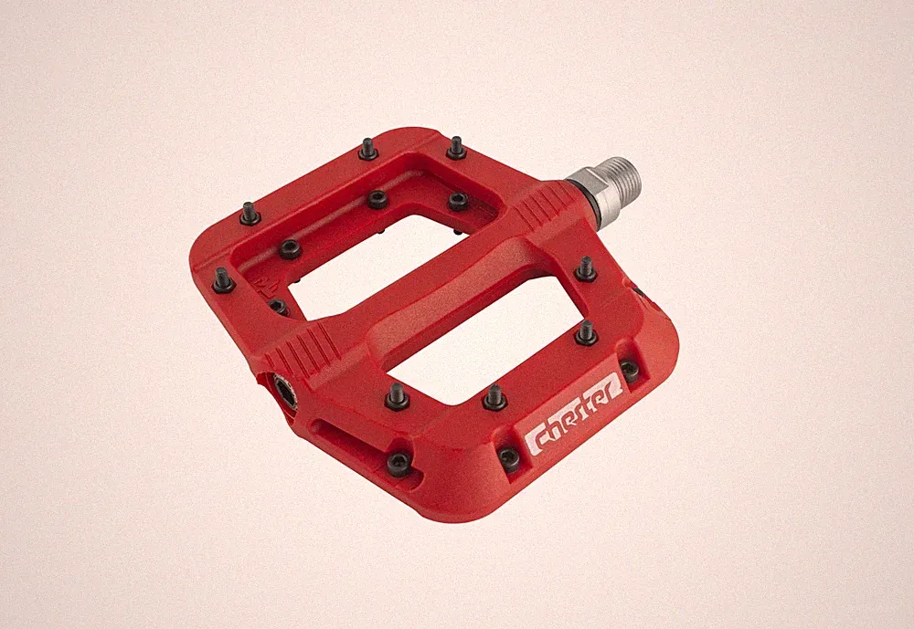 RaceFace Chester Mountain Bike Pedals New Red Size Large #5657 Race Face