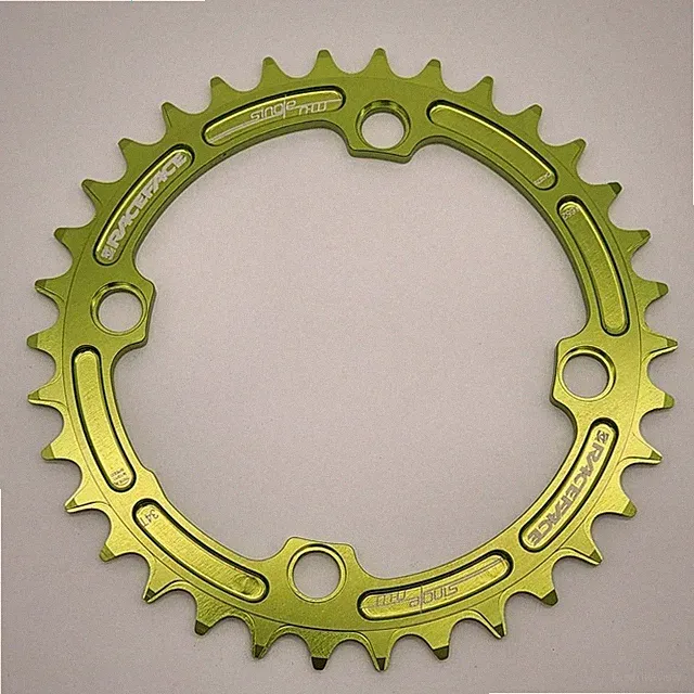RaceFace Narrow-Wide 34T 104mm BCD Green Bicycle Chainring NO PACKAGING