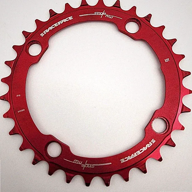 RaceFace Narrow Wide Red 104mm 32T BCD Bicycle Chainring USED