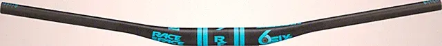RaceFace SIXC Carbon Riser Handlebar: 35 x 820mm 20mm Rise Blue