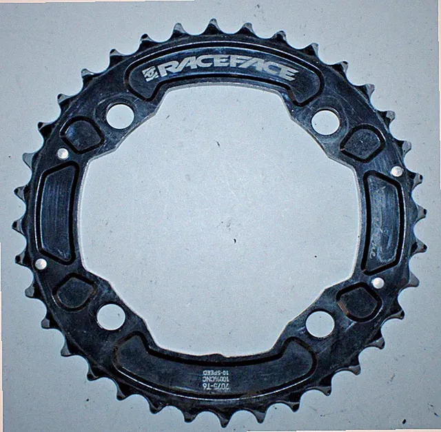 Raceface Turbine MTB Bike Chain Ring 4-Bolt 36 Tooth 36T Black 104BCD Gravel 10S